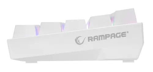 Rampage KB-RX63 B-ATOM Bluetooth RGB RED Switch Mekanik Q 63 Tuşlu Beyaz Gaming (Oyuncu) Klavye