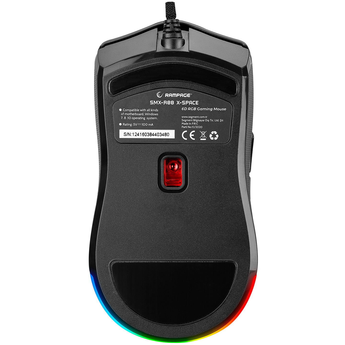 Rampage SMX-R88 X-SPACE Siyah Makrolu Gaming (Oyuncu) Mouse