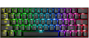 Rampage KB-RX63 B-ATOM Bluetooth RGB RED Switch Mekanik Q 63 Tuşlu Siyah Gaming (Oyuncu) Klavye