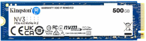 Kingston NV3 SNV3S/500G 500GB 5.000/3.000MB/s Gen 4x4 NVMe SSD Disk