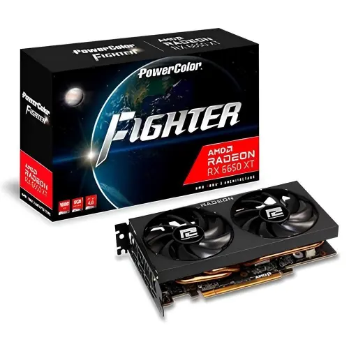 POWERCOLOR FIGHTER 6650XT 8GBD6-3DH 8GB GDDR6 128Bit DX12 Gaming (Oyuncu) Ekran Kartı