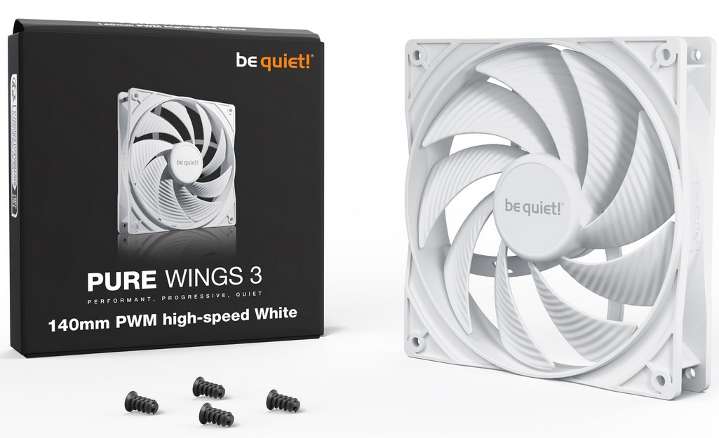 Be Quiet! Pure Wings 3 BL113 4-Pin PWM 140mm Beyaz Kasa Fanı