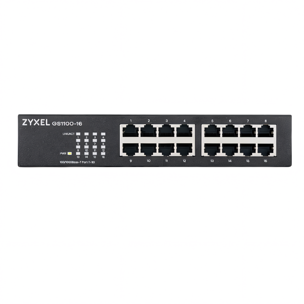 Zyxel GS1100-16 16 Port 10/100/1000 GbE Yönetilemez Switch