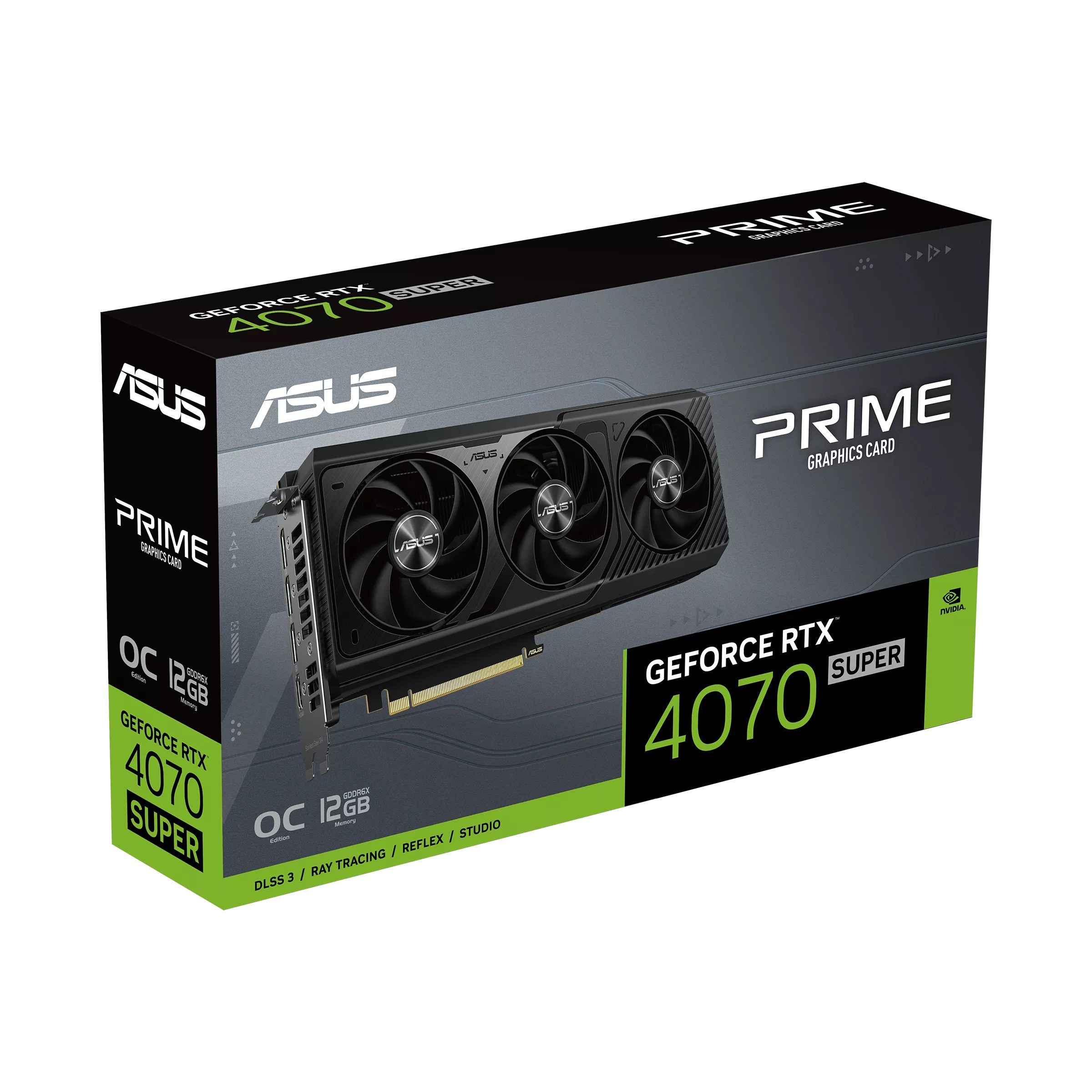 ASUS Prime GeForce RTX 4070 SUPER OC 12GB PRIME-RTX4070S-O12G GDDR6X 192Bit DX12 DLSS 3 Gaming (Oyuncu) Ekran Kartı