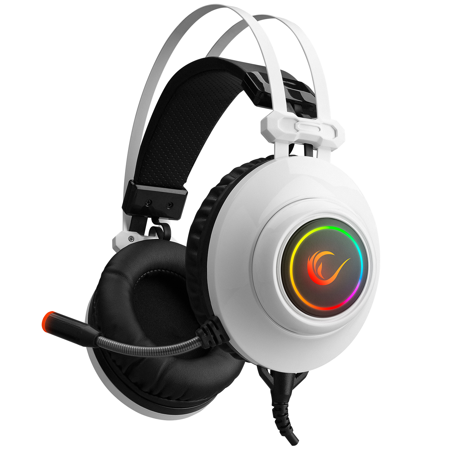 Rampage RM-K1 PULSAR Beyaz 7.1 Surround RGB Işık Efektli Gaming (Oyuncu) Kulaklık
