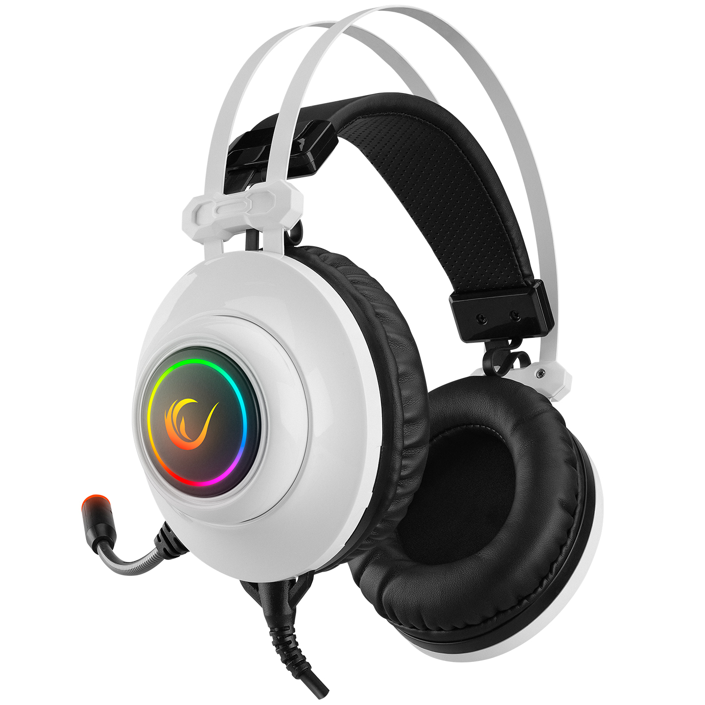 Rampage RM-K1 PULSAR Beyaz 7.1 Surround RGB Işık Efektli Gaming (Oyuncu) Kulaklık