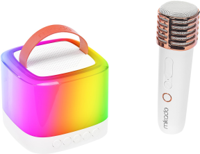 Mikado MD-16BT Beyaz Wireless Mikrofonlu Taşınabilir Speaker