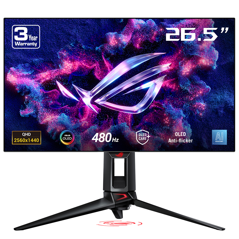ASUS ROG Swift PG27AQDP 26.5″ 480Hz 0.03ms GTG OLED Monitör Gaming (Oyuncu) Monitör