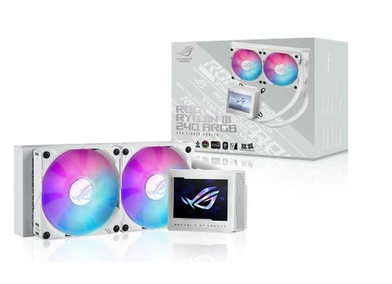 ASUS Rog Ryujin III 240 Oled Lcd Aura Sync Beyaz RGB İşlemci Sıvı Soğutucu