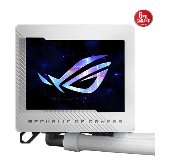 ASUS Rog Ryujin III 240 Oled Lcd Aura Sync Beyaz RGB İşlemci Sıvı Soğutucu