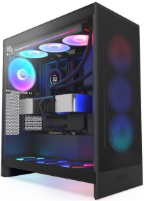 NZXT H Series H7 Flow (2024) RGB CM-H72FB-R1 ATX Siyah Mid Tower Gaming (Oyuncu) Kasa
