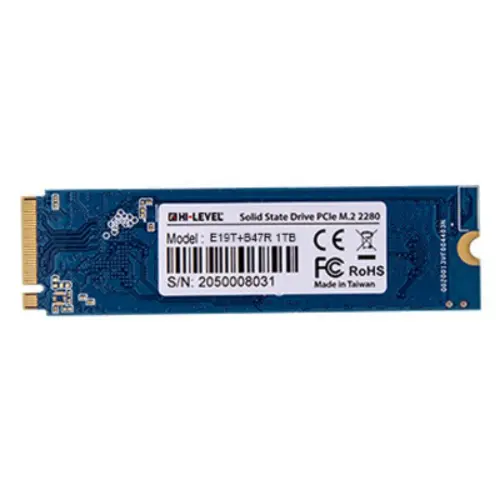 Hi-Level HLV-M2PCIeG4X4SSD2280/1T 1TB 3600/3400MB/s PCIe NVMe M.2 SSD Disk