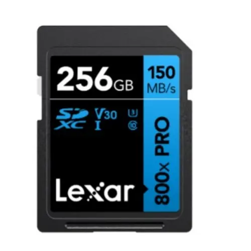 Lexar 256GB LSD0800P256G-BNNNG SD Professional 800X SDXC UHS-I 150/45MB/s SD Hafıza Kartı