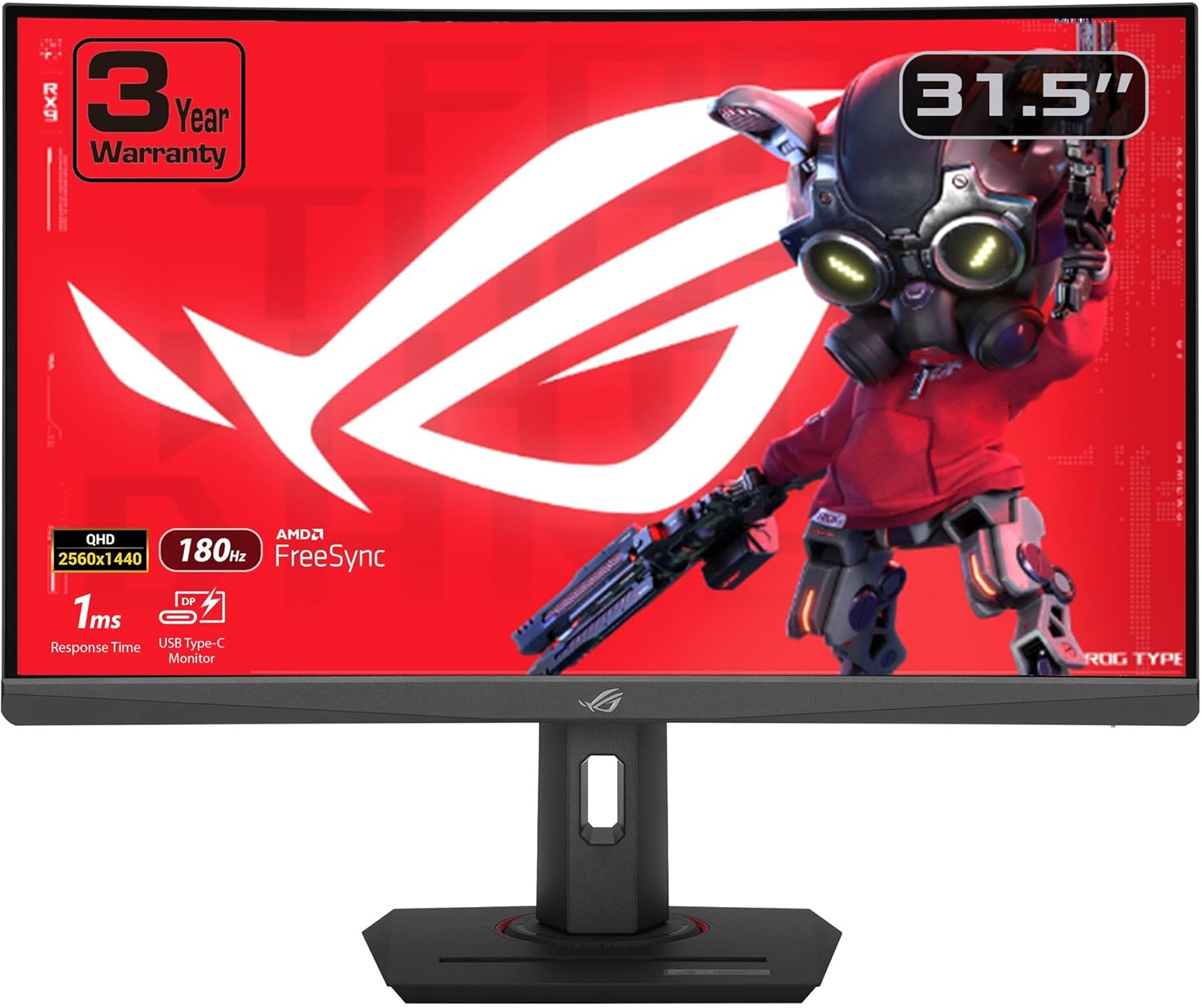 ASUS Rog Strix XG32WCS 32″ 180Hz 1ms WQHD Fast VA FreeSync Gaming (Oyuncu) Monitör