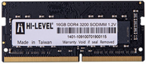Hi-Level HLV-SOPC25600D4/16G 16GB (1x16GB) DDR4 3200MHz CL22 Notebook Ram (Bellek)