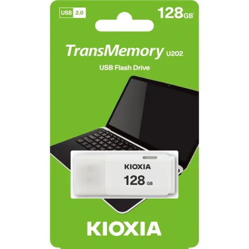 Kioxia TransMemory U202 LU202W128GG4 128GB USB 2.0 Flash Bellek