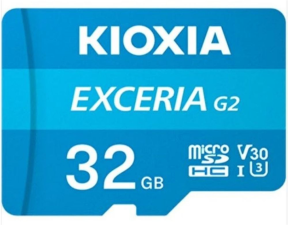 Kioxia Exceria LMEX2L032GG2 32GB 100MB/s Okuma Hızlı MicroSD Hafıza Kartı