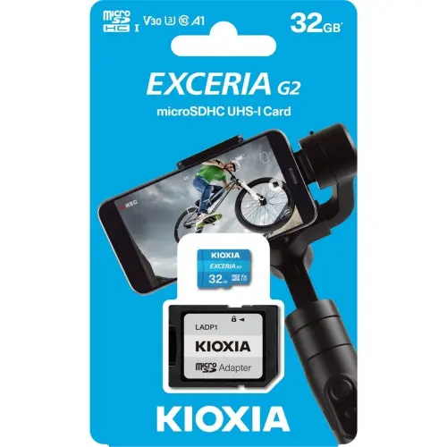 Kioxia Exceria LMEX2L032GG2 32GB 100MB/s Okuma Hızlı MicroSD Hafıza Kartı