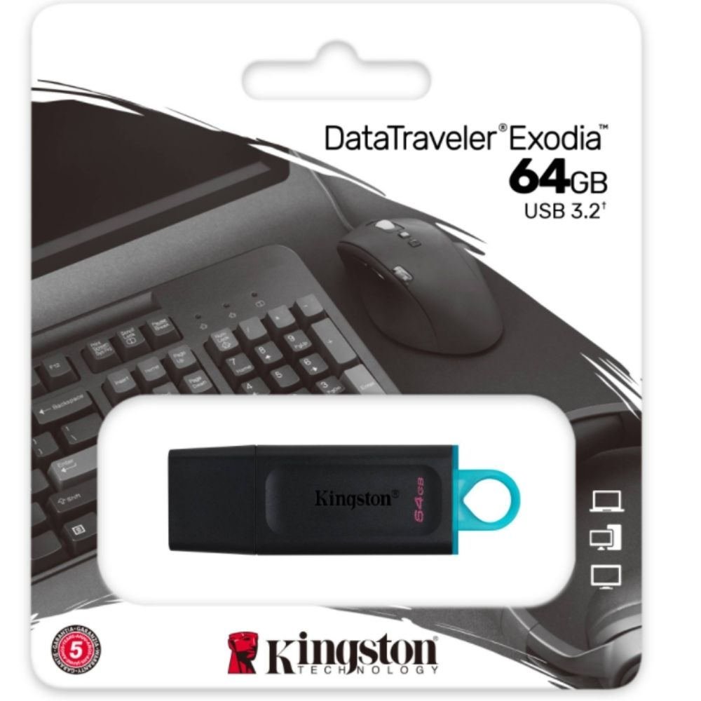 Kingston Data Traveler Exodia DTX/64GB 64GB USB 3.2 Gen 1 Flash Bellek
