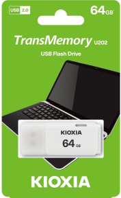 Kioxia TransMemory U202 LU202W064GG4 64GB USB 2.0 Flash Bellek