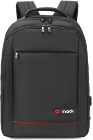 MACK MCC-006 15.6″ Office USB Girişli Notebook Sırt Çantası Siyah
