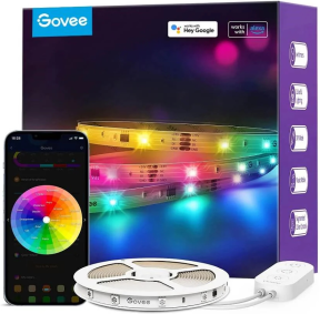 Govee RGBIC Basic Wi-Fi + Bluetooth LED Şerit Işıklar (10 M) - H618C