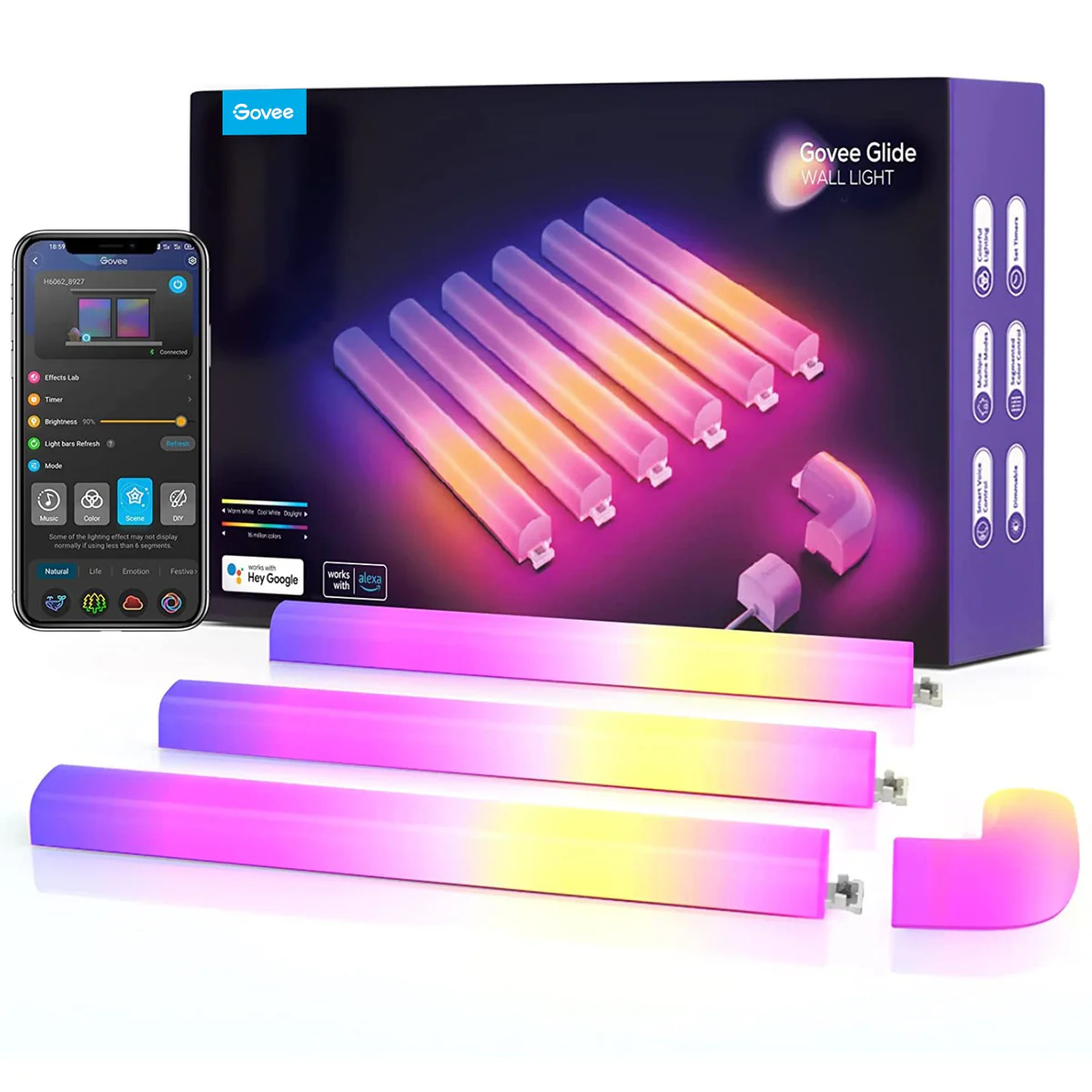 Govee Glide Wall Light 6+1 Duvar Aydınlatma Işığı - H6062