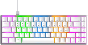 Rampage Rebel Beyaz Low Profile Red Switch Mekanik Gaming (Oyuncu) Klavye