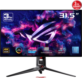 ASUS ROG Swift OLED PG32UCDP 32″ 4K 240Hz-FHD 480Hz 0.03ms G-Sync Gaming (Oyuncu) Monitör