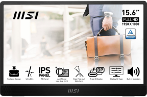 MSI Pro MP161 E2U 15.6″ 4ms 60Hz Full HD Adaptive Sync IPS Taşınabilir Monitör