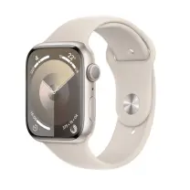 Apple Watch Series 9 GPS 45mm Yıldız Işığı Alüminyum Kasa ve Yıldız Işığı Spor Kordon - S/M - MR963TU/A