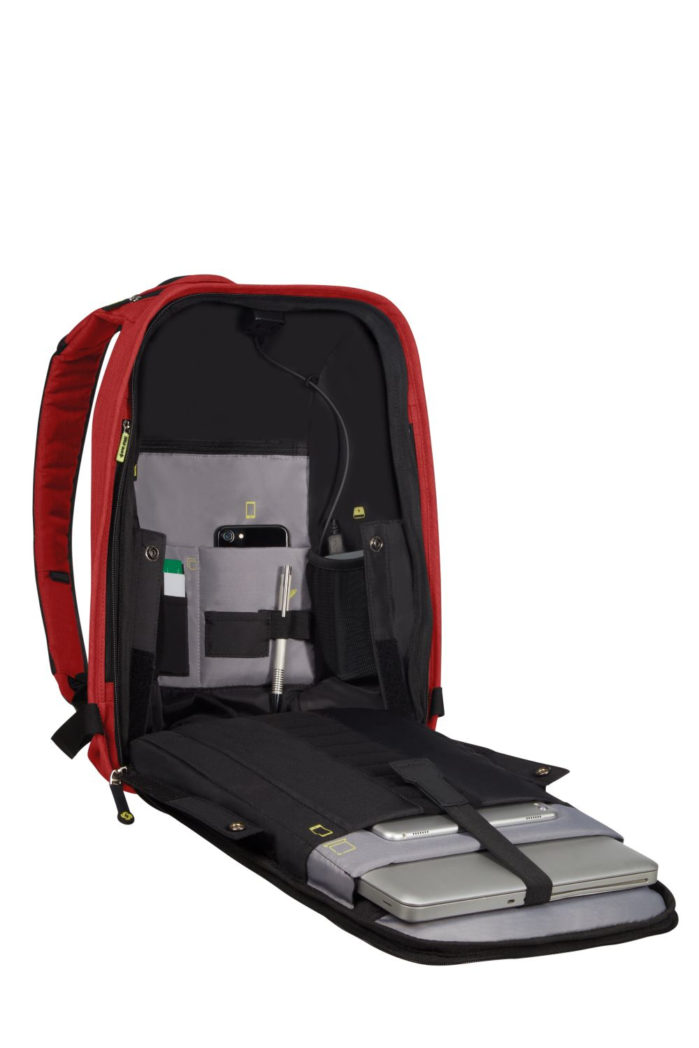 SAMSONITE KA6-10-001 15.6″ Securipak Notebook Sırt Çantası Kırmızı