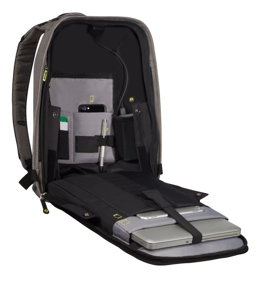 SAMSONITE KA6-08-001 15.6″ Securipak Notebook Sırt Çantası Gri