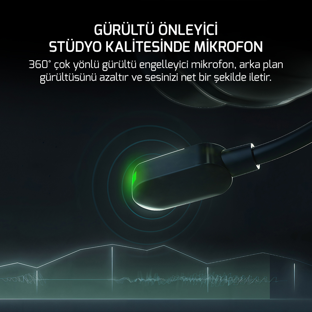 GamePower Jin X ENC 3.5mm Gaming Kulaklık (2*3.5mm Jak Dönüştürücü Kablo Hediyeli)