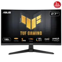 ASUS TUF Gaming VG27VQ3B 27″ 1ms 180Hz FreeSync Adaptive Sync Curved VA FHD Gaming (Oyuncu) Monitör 