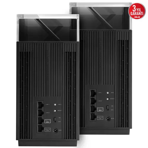 ASUS ZenWiFi Pro XT12 WIFI 6 AiProtection Pro Siyah Ağ Dağıtım Mesh Sistemi (2`li)