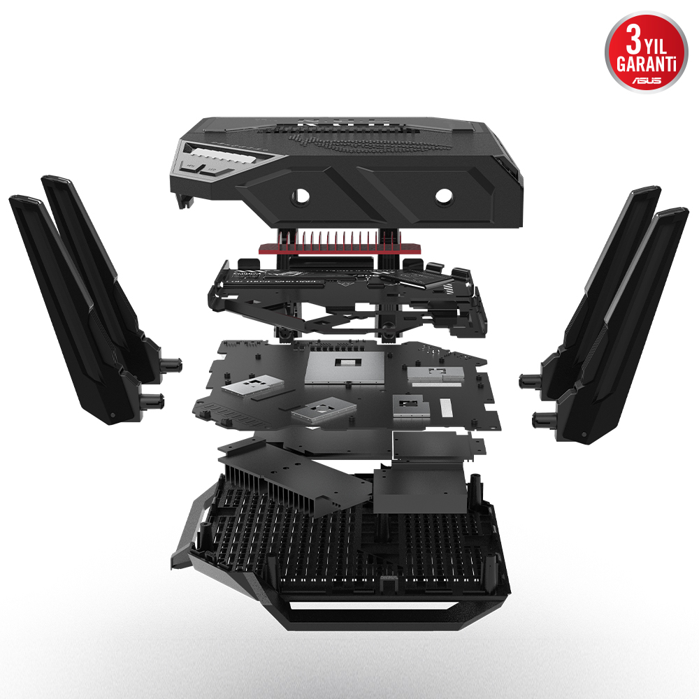 ASUS ROG Rapture GT-BE98 Dört Bantlı Wifi 7 Gaming Router