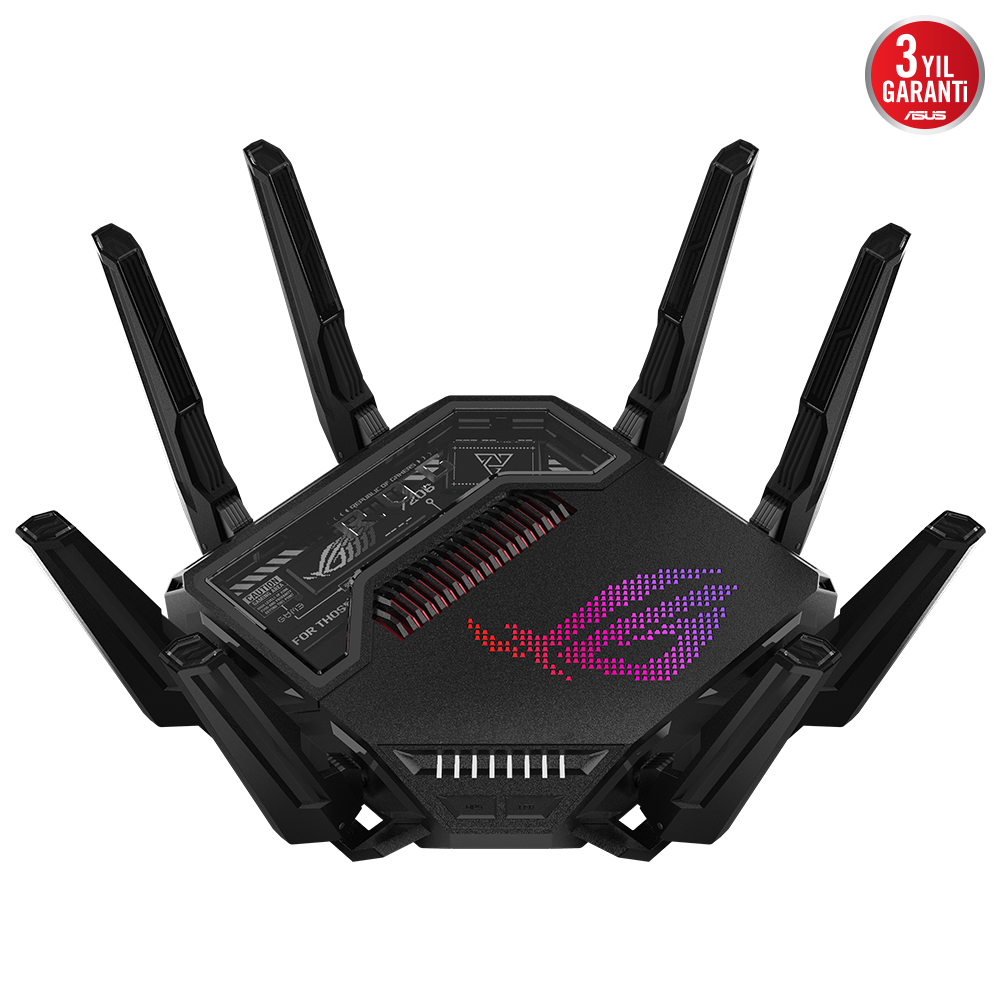 ASUS ROG Rapture GT-BE98 Dört Bantlı Wifi 7 Gaming Router