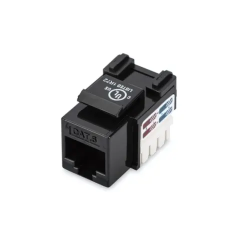 Digitus DN-93601 CAT-6 RJ45 Zırhsız Siyah Keystone Jack