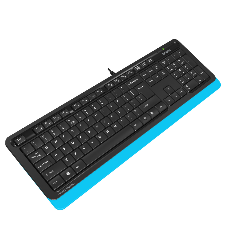 A4 Tech FK10 TR Q USB Mavi Multimedya Kablolu Klavye