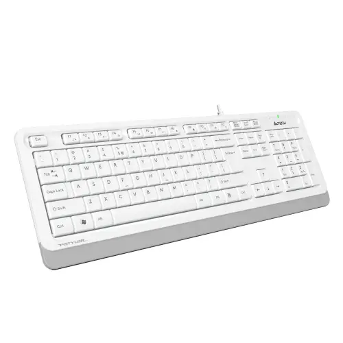 A4 Tech FK10 TR Q USB Beyaz Multimedya Kablolu Klavye