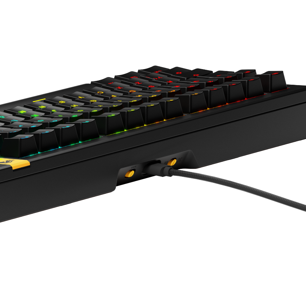 Glorious GMMK3 HE Prebuilt TR Q Hotswap Modüler Gasket Manyetik Switch RGB Siyah Klavye