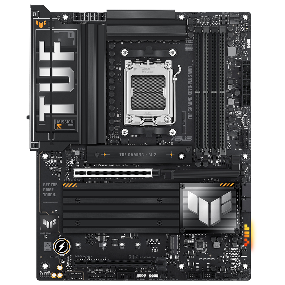 ASUS TUF GAMING X870-PLUS WIFI AMD X870 Soket AM5 DDR5 8000+(OC)MHz ATX Gaming (Oyuncu) Anakart