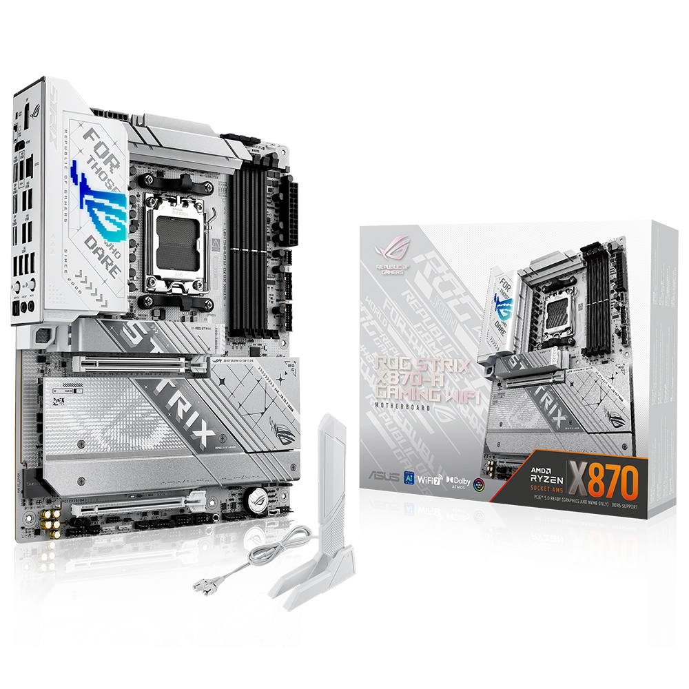 ASUS ROG STRIX X870-A GAMING WIFI AMD X870 Soket AM5 DDR5 8000+(OC)MHz ATX Gaming (Oyuncu) Anakart
