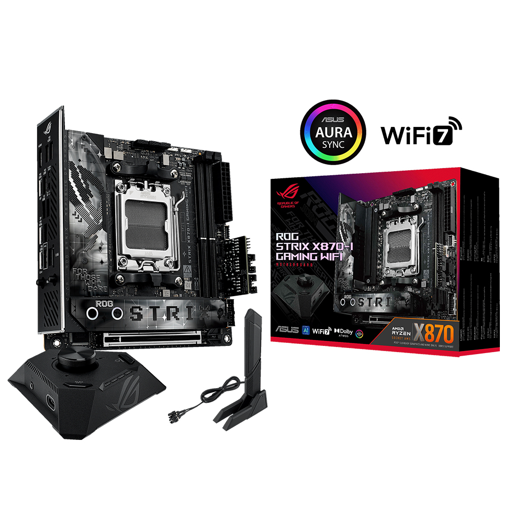 ASUS ROG STRIX X870-I GAMING WIFI AMD X870 Soket AM5 DDR5 8600+(OC)MHz Mini ITX Gaming (Oyuncu) Anakart