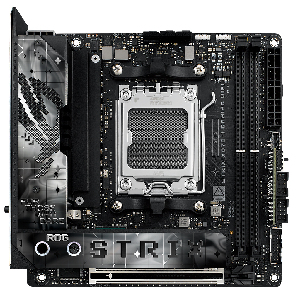ASUS ROG STRIX X870-I GAMING WIFI AMD X870 Soket AM5 DDR5 8600+(OC)MHz Mini ITX Gaming (Oyuncu) Anakart