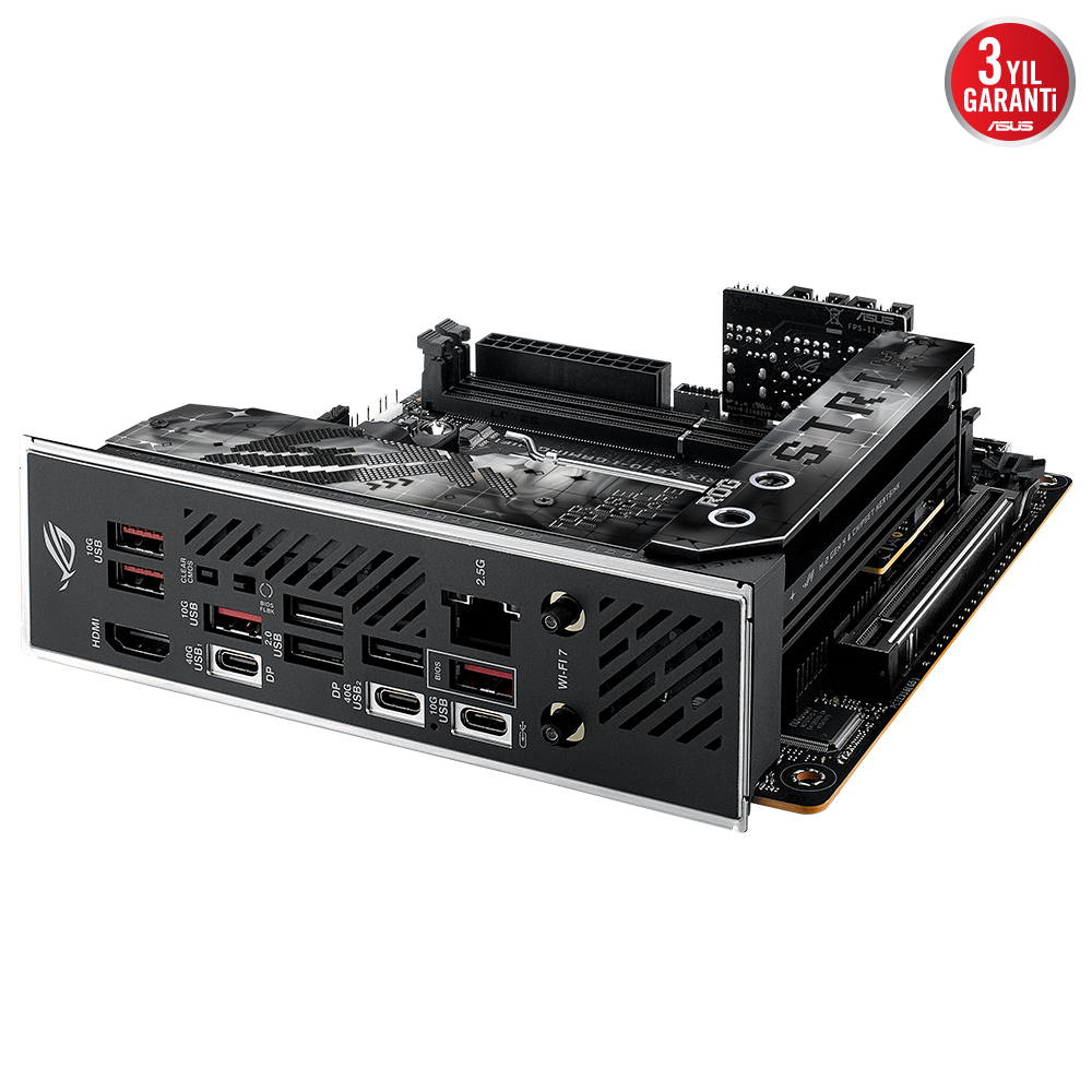 ASUS ROG STRIX X870-I GAMING WIFI AMD X870 Soket AM5 DDR5 8600+(OC)MHz Mini ITX Gaming (Oyuncu) Anakart