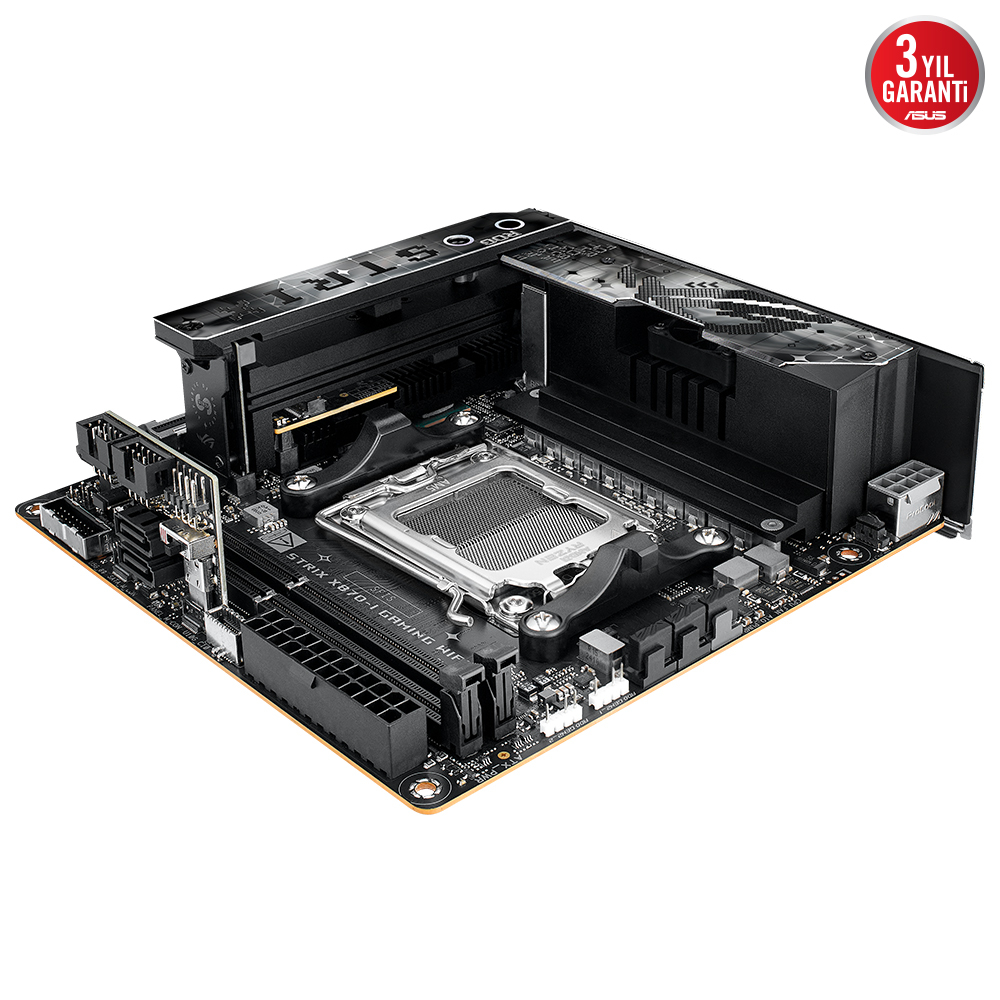 ASUS ROG STRIX X870-I GAMING WIFI AMD X870 Soket AM5 DDR5 8600+(OC)MHz Mini ITX Gaming (Oyuncu) Anakart