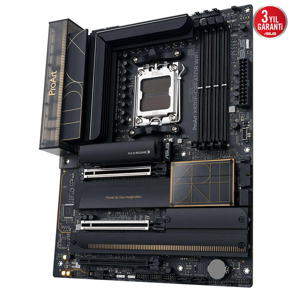 ASUS PROART X870E-CREATOR WIFI AMD X870E Soket AM5 DDR5 8000+(OC)MHz ATX Gaming (Oyuncu) Anakart