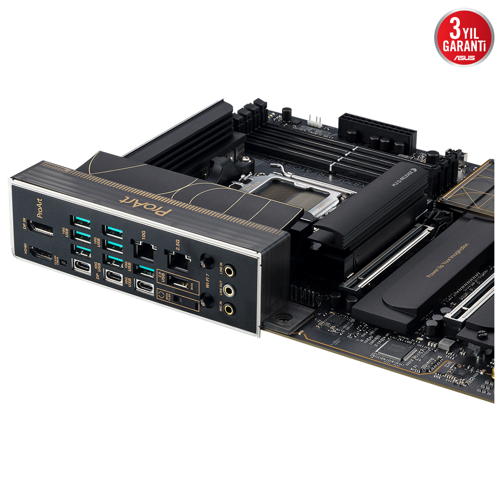 ASUS PROART X870E-CREATOR WIFI AMD X870E Soket AM5 DDR5 8000+(OC)MHz ATX Gaming (Oyuncu) Anakart